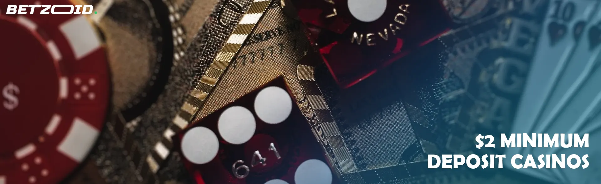 Casino chips, dice, and playing cards for </body> minimum deposit casinos.
