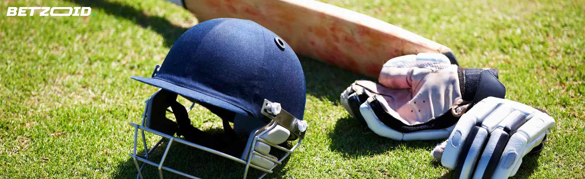 Sports equipment for playing cricket.