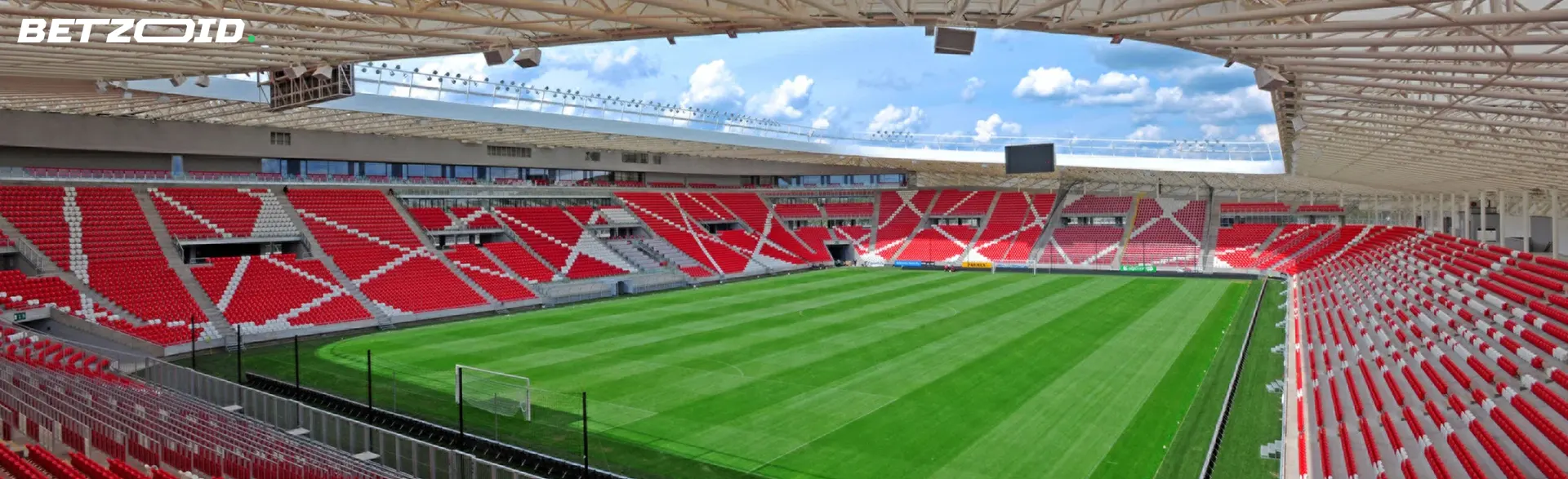 Tom fotbollsstadion.