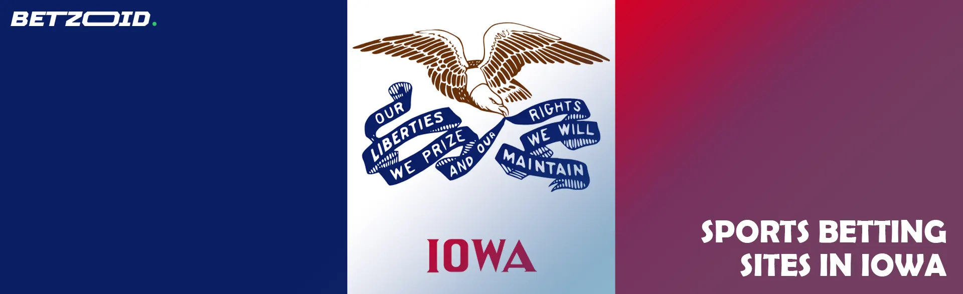 Iowa state flag.