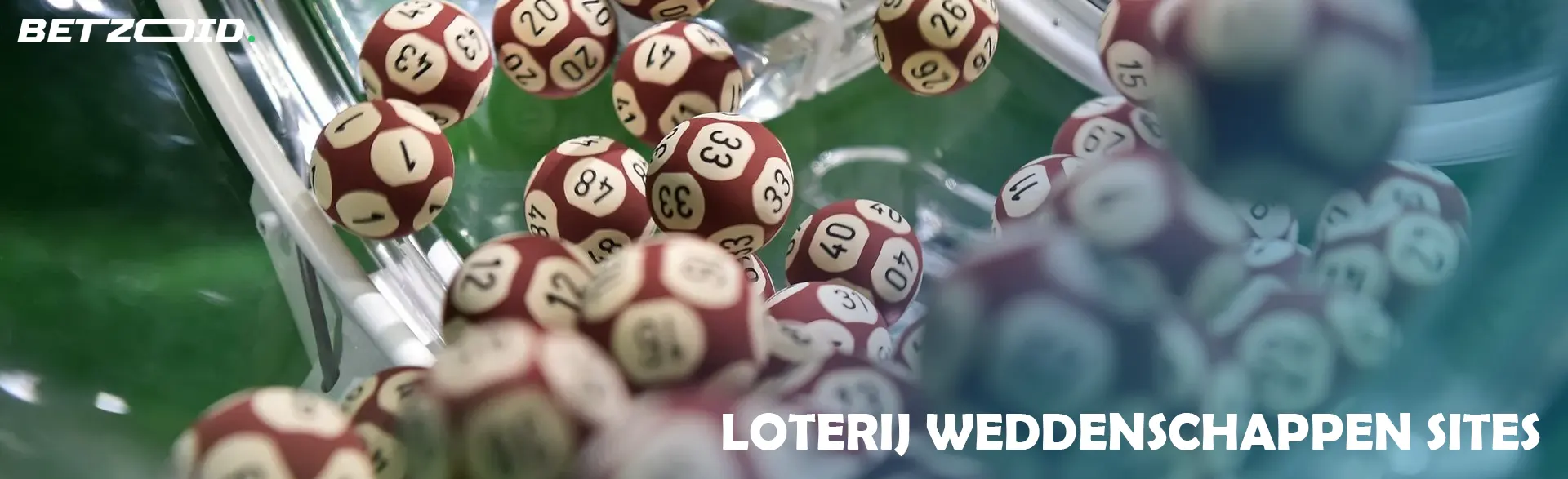 Loterijballen in een trommel.