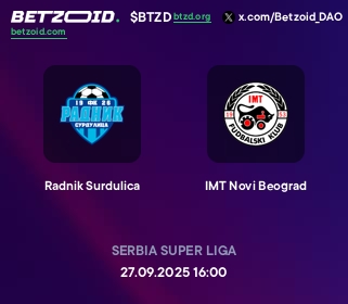 Radnik Surdulica - IMT Novi Beograd Radnik Surdulica - IMT Novi Beograd